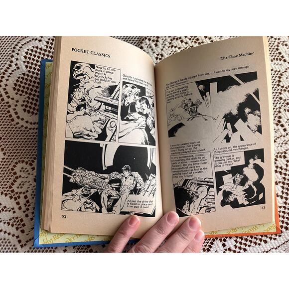 1984 Flip Comic Book: The Time Machine & Treasure Island - Picture 6 of 9